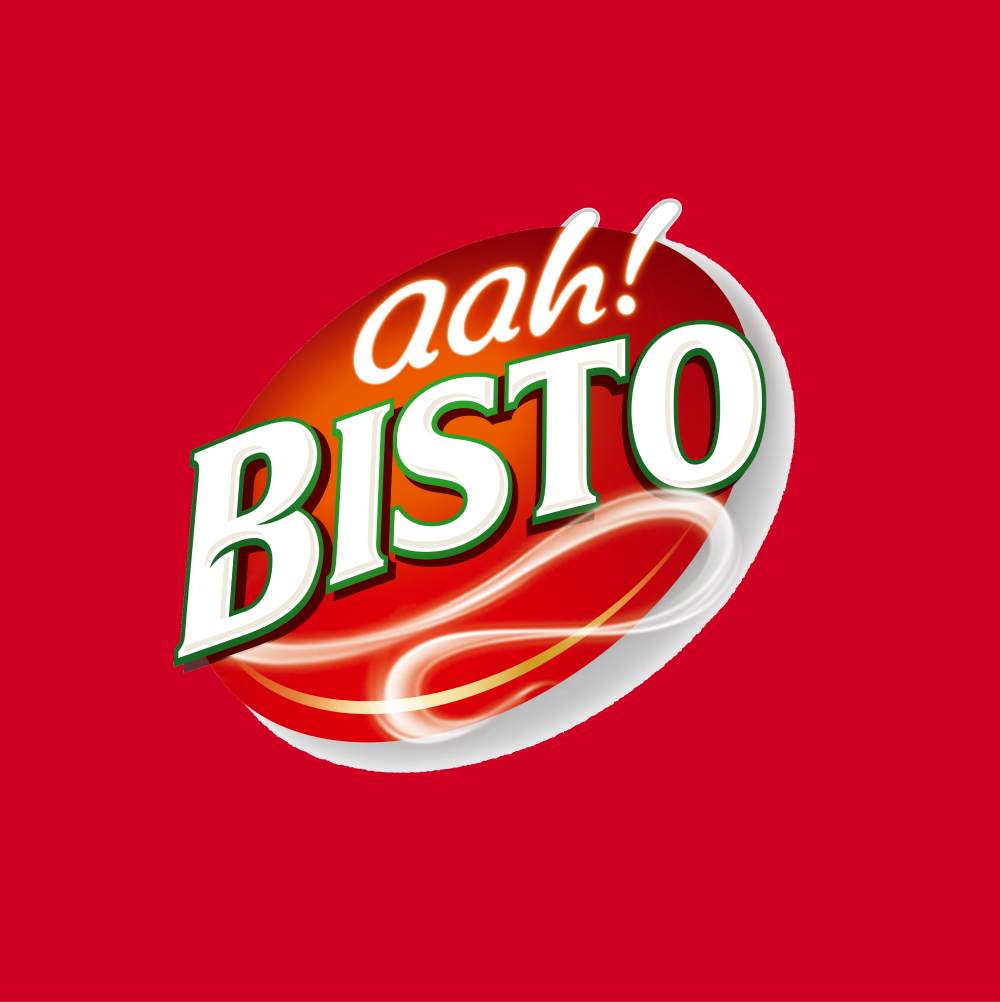 Bisto logo - red background